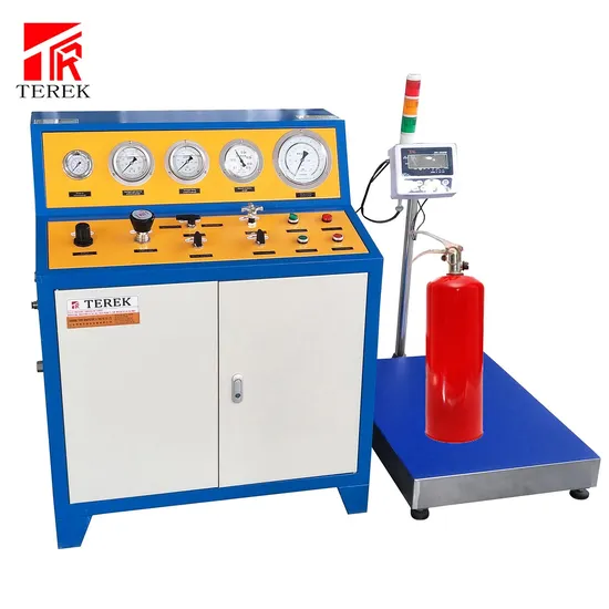 Automatic Pneumatic Booster Pump FM200 Refill Equipment Fire Extinguisher Filling Machine